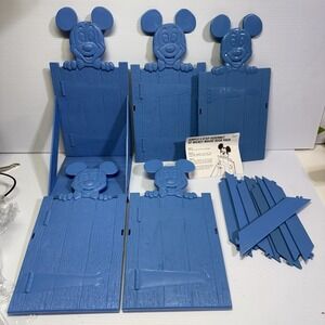Mickey Mouse Blue Book Rack 1975 with Original Instructions and Sample‎ Sticker